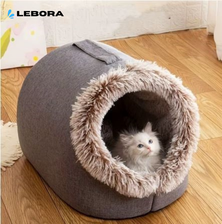 Snuggle Cave - Kuschelige Winterschlafhöhle für Katzen und kleine Hunde